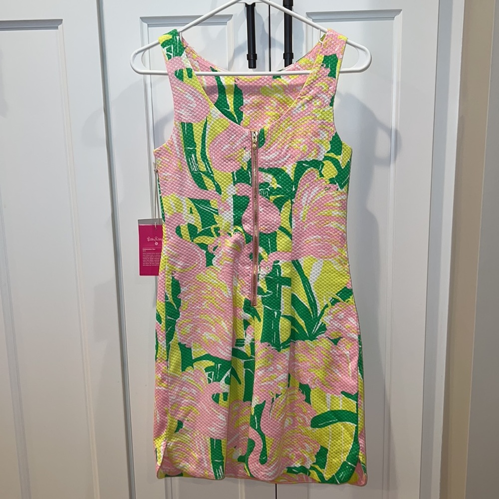 Lilly Pulitzer Pink Flamingo Shift Dress Sheath New With Tags - Picture 6 of 10